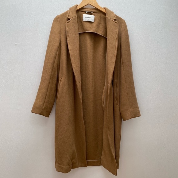 Aritzia - Babaton The Steadman Caramel Wool Cashmere Coat - Picture 3 of 9